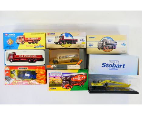 Corgi, Matchbox, Atlas Editions - 7 x boxed die-cast model vehicles - Lot includes a Corgi #14001 'Beresford Transport' truck