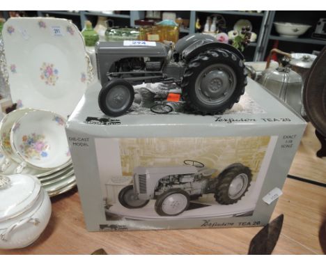 a vintage die cast tractor model Ferguson TEA 20