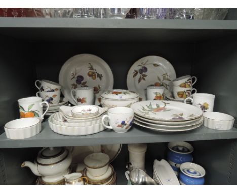 A vintage part dinner service by Royal Worcester in the Evesham pattern 