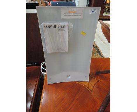 A Lumie brazil lightboxCONDITION REPORT - 20" high x 12" width x 4 " deep. light turns on