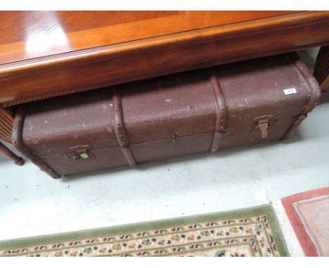 A vintage cabin trunk
