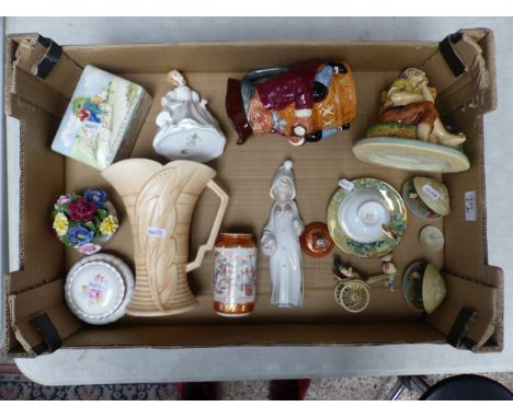 Collection of ceramics to include Royal character toby jug Toby XX, lady figure 'Amanda' HN2996 (seconds), two Aynsley floral