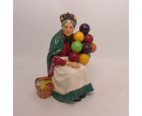 Royal Doulton character figure The Old Balloon Seller HN1315 with City of Stoke on Trent 1959-60 Jubilee backstamp.