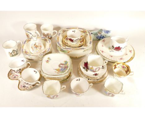 Royal Albert; various Old Country Roses and other pattern tea wares together with various Royal commemorative cups and other 