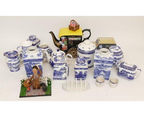 A collection of Ringtons Tea ceramics, to include ginger jars, tea &amp; coffee sets, storage jars, a sweet tin, novelty teap