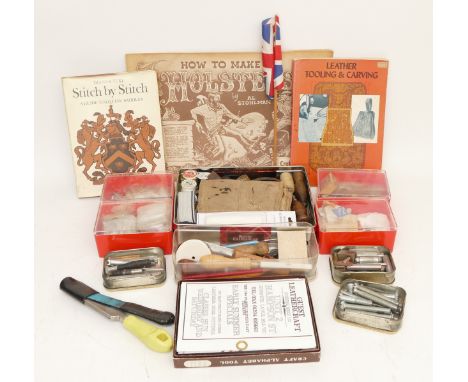 Various needlework and leatherwork tools and accessories 