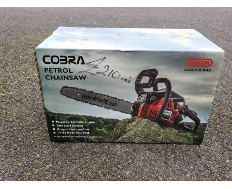 A Cobra CS520-18 52cc petrol two stroke 18" chainsaw, unused in box. 