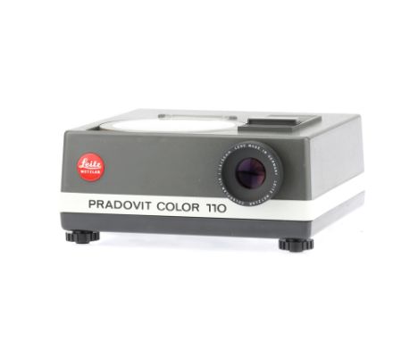 A Leitz Pradovit Color 110 35mm Slide Projector,with Colorplan 110 f/2.5 50mm lens, 12V 75W halogen lamp, 120V volts operatio