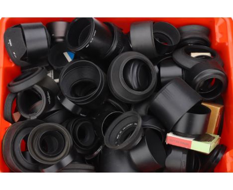 A Large Selection of Camera Lens Hoods,from various maker's (a lot)