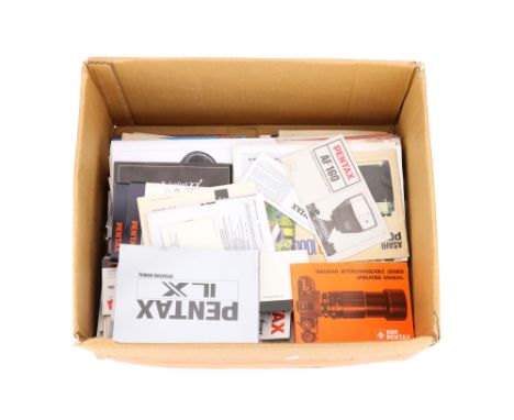 A Selection of Mostly Pentax Camera Literature,including brochures, instructions manuals and more (a lot)