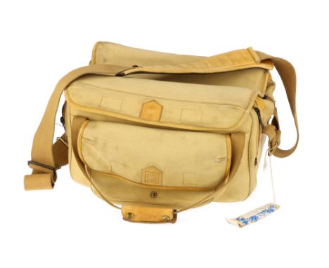 A Fogg London Camera Bag,beige, in G condition, light marking in bag, with inserts present,