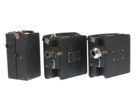 Three Self Contained Camera Projector Units,to include a Midas, body G, some corrosion, also with a Campro until, motor winds