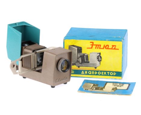 A Soviet Era Boxed Slide Projector,body VG, untested, in maker's box,