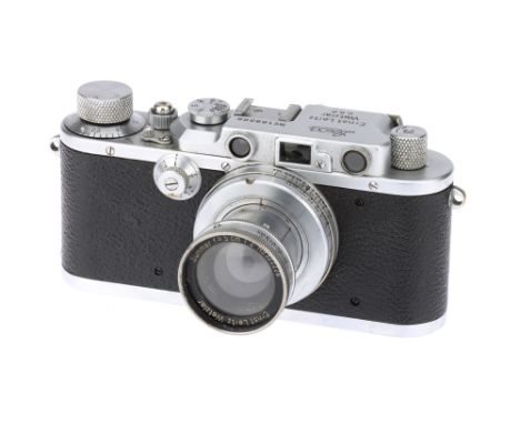 A Leica IIIa Rangefinder Camera,1935, chrome, serial no. 168266, with Leitz Summar f/2 50mm lens, chrome, serial no. 322226, 