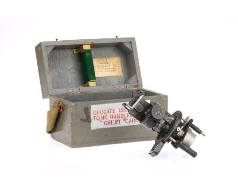 An Astro Compass MK.II,English, c.1940, unsigned, marked A.M.* Astro Compass MKII Ref6A/11740, 2.C. in a fitted grey painted 