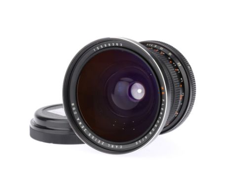 A Carl Zeiss Jena Flektogon f/4 50mm Lens,black, body G-VG, optics G, some light dust present,