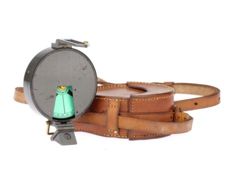 A J Hicks Prismatic Compass,gunmetal, body G, missing glass, compass appears to function correctly,