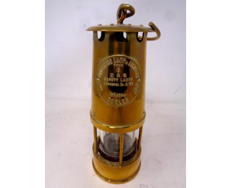 An Eccles Protector miner's lamp Type 6 