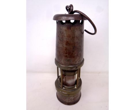 A Wolf safety miner's lamp no 7