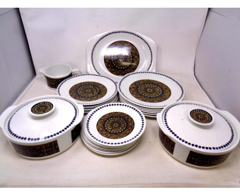 Twenty-three pieces of J &amp; G Meakin Tuscany studio dinner ware 