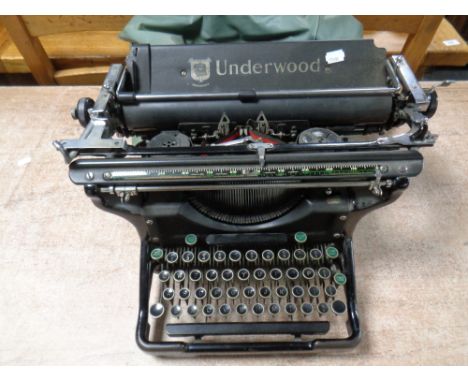 A vintage Underwood manual typewriter 