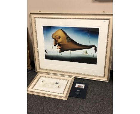 After Salvador Dali : Sleep, limited edition goutellette, number 30/75, a Chelsea Green edition, 90cm by 67cm, with certifica