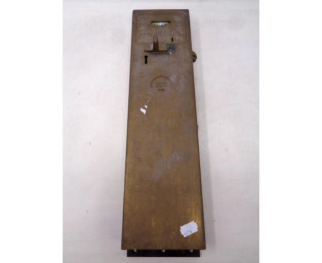 A vintage brass Lockerbie &amp; Wilkinson toilet door lock 