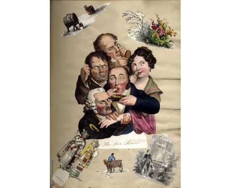 Scrap Album: Two Victorian Scrap Albums containing original photographs, coloured and other illustrated cards, news cuttings,
