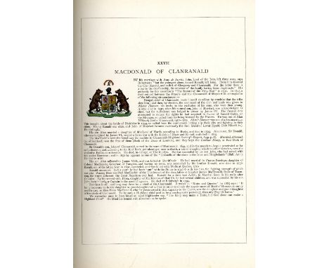 With Coloured Illustrations

Grant (James) The Clans of Scotland, folio Edin. & L. 1886. First Edn. dbl. page cold. map, & co