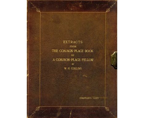 "A Scribbler's Diary"

Collins (William Herbert) A Scribbler's Diary, Extracts from the Common-Place Book of a Common-Place F