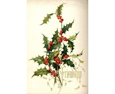 With Fine Coloured Plates

Bacon (Mary Ann) Flowers and their Kindred Thoughts, sm. folio L. (Longman & Co.) 1848. First Edn.