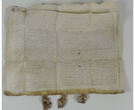 Cromwellian Confiscations
Important Deed Listing Property in Cork City, 1668

Co. Cork: Indenture dated 25 April 1668 whereby