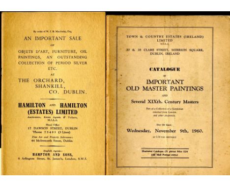 AUCTION CATALOGUES.  Cos. Dublin & Meath, a collection including:
-	Old Bridge Ho., Drogheda, Gunne 1984, for Mrs D.H. Coddin