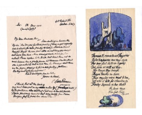 Rare Signed Limited Edition
With Additions

[C. Lavat Fraser] Drinkwater (John) & Rutherston (A.) Claud Lovat Fraser, v. lg. 