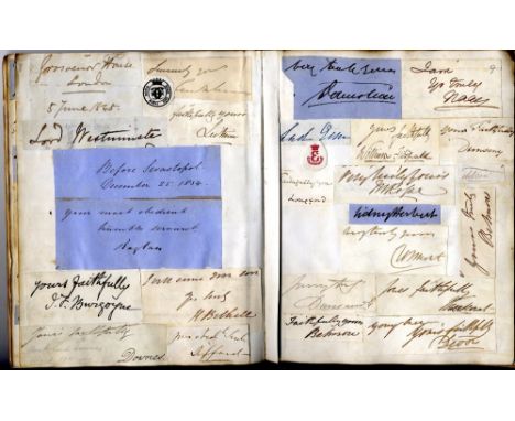 Autograph Book of 19th Century Celebrities

Album: Autograph Album inscribed Jessy S.L. Jameson from her affectionate brother