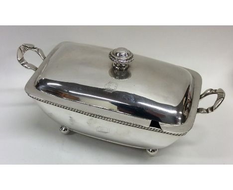 A good Georgian silver Adams' style tureen and cover attractively decorated with dice. London. By BM. Approx. 520 grams. Est.