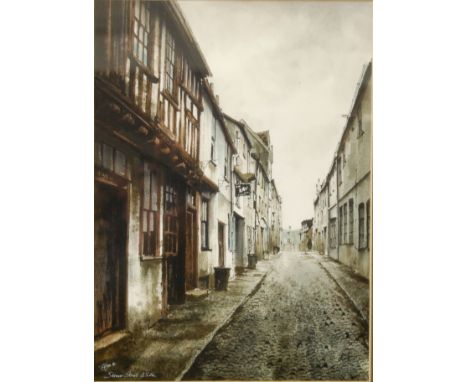 R Siger - Skinner Street, Bury St Edmunds, ink and wash, signed, dated and titled lower left, 35x25cm