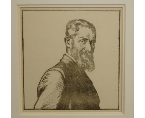 Spencer Pryse - portrait of John, monochrome lithograph