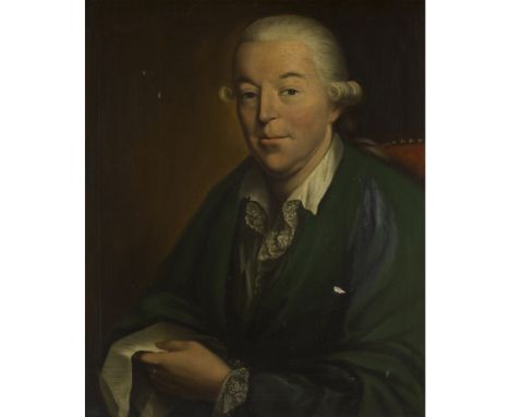 18TH CENTURY BRITISH SCHOOLHALF-LENGTH PORTRAIT OF CHARLES HAY OF HANNES Oil on canvas77cm x 68cm (30.25in x 26.75in)Provenan