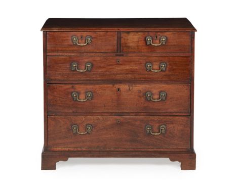 GEORGE III MAHOGANY 'CHIPPENDALE' CHEST OF DRAWERSCIRCA 1770 the moulded rectangular top above two short and three graduated 