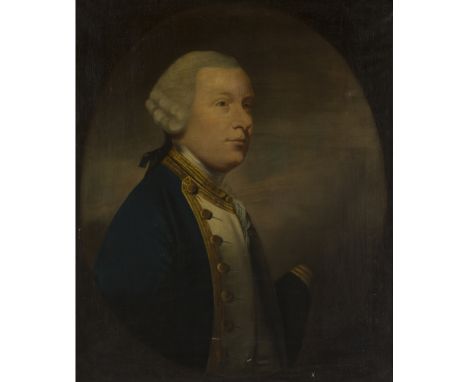 MANNER OF TILLY KETTLEHALF-LENGTH PORTRAIT OF ADMIRAL ROBERT DUFF OF FETTERESSO Oil on canvas91cm x 76cm (36in x 30in)Provena