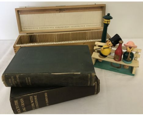A collection of mixed items. To include 2 David Livingstone journals both 1920's first editions  with colour plates, a vintag