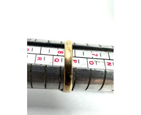 9ct gold vintage onyx set oval signet ring (1.8g) 