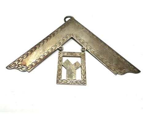 large vintage sterling silver masonic jewel weight 57g 