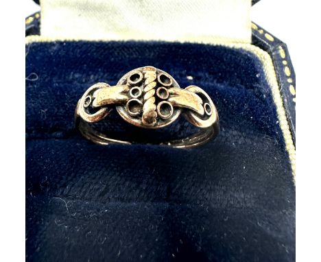 9ct gold keeper ring (1.7g) 