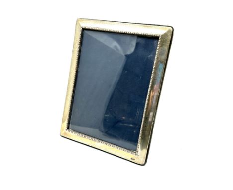Vintage silver picture frame measures approx 24cm by 18cm 