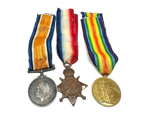 ww1 trio medal group to 2558 pte w.watson w.riding .r 