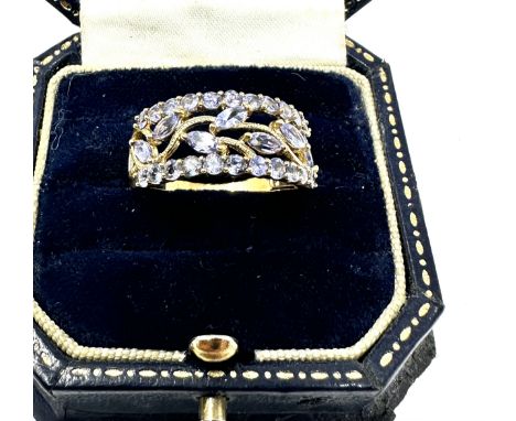9ct gold tanzanite ring (2.5g) 