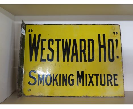 A double sided enamel sign Westwood Wills Gold Flake - 38cm x 28cm