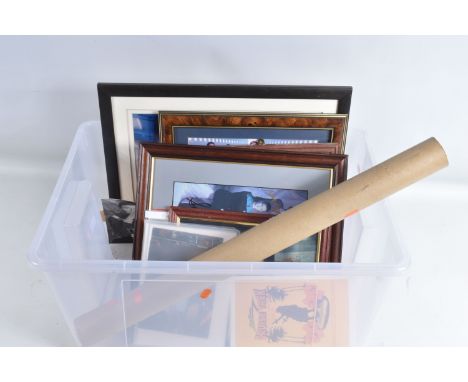 A COLLECTION OF SIGNED PHOTOGRAPHS FROM THE CAST OF STAR TREK, nine framed photographs along with various size unframed photo